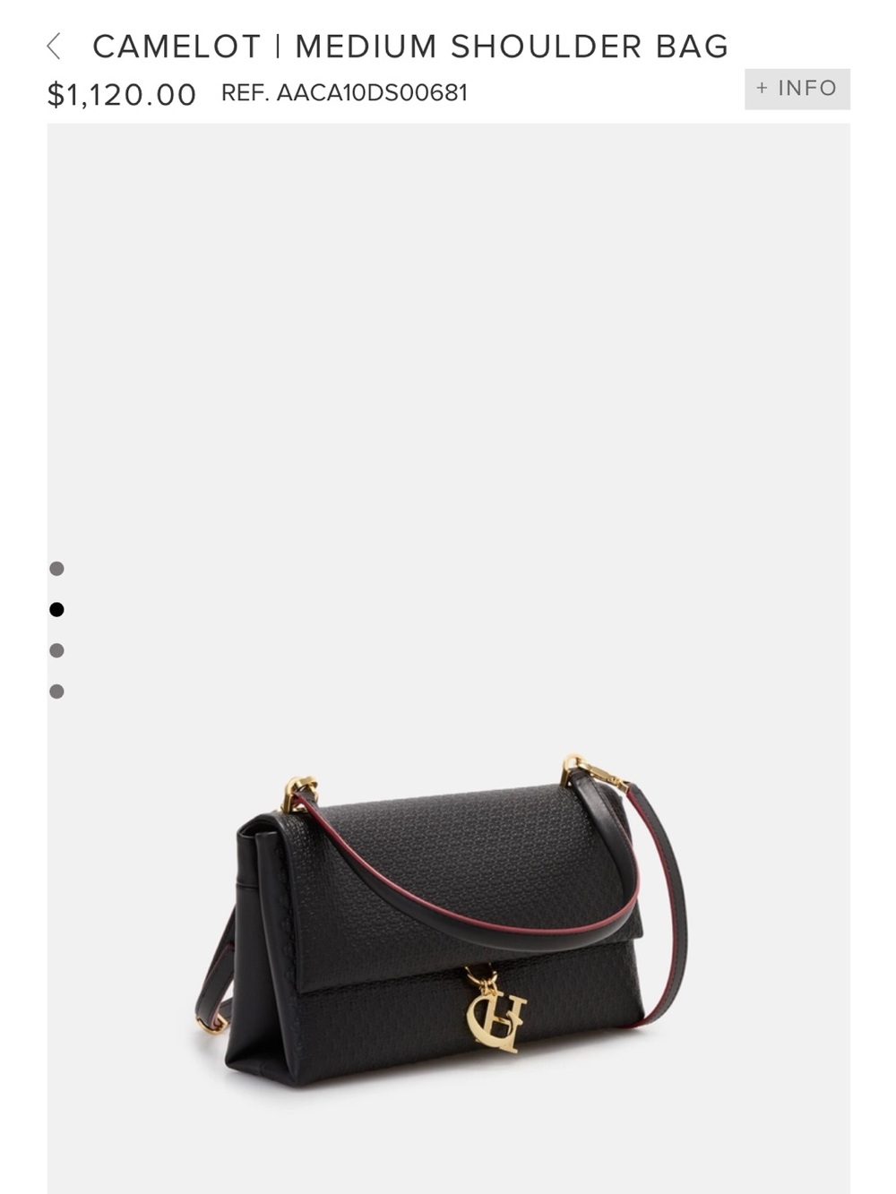 Medium Shoulder Bag - Black